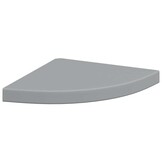 vidaXL Hoekschappen zwevend 2 st 35x35x3,8 cm MDF grijs