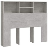 Hoofdbordkast Betongrijs - 120x19x103,5 cm (34% Korting)