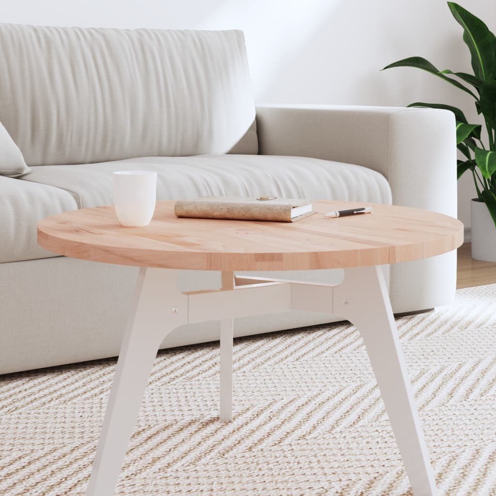 Rond Tafelblad Beukenhout 70cm - 34% Korting