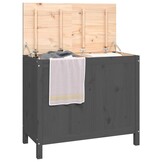 Wasmand Grenenhout Grijs - 34% Korting