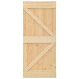 Massief Grenenhouten Deur 80x210 cm - Ideaal voor Schuifdeursystemen