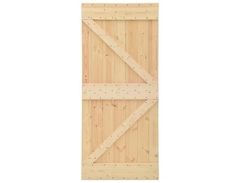 Massief Grenenhouten Deur 80x210 cm - Ideaal voor Schuifdeursystemen