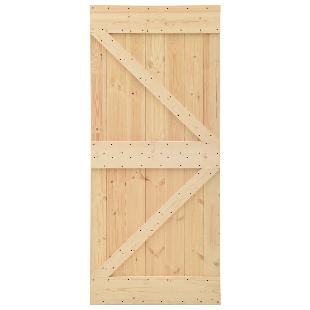Massief Grenenhouten Deur 80x210 cm - Ideaal voor Schuifdeursystemen