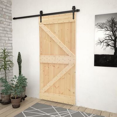 Massief Grenenhouten Deur 80x210 cm - Ideaal voor Schuifdeursystemen