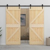 Massief Grenenhouten Deur 80x210 cm - Ideaal voor Schuifdeursystemen