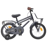 Kinderfiets 14 Inch Donkergrijs - 3-5 Jaar (34% Korting!)