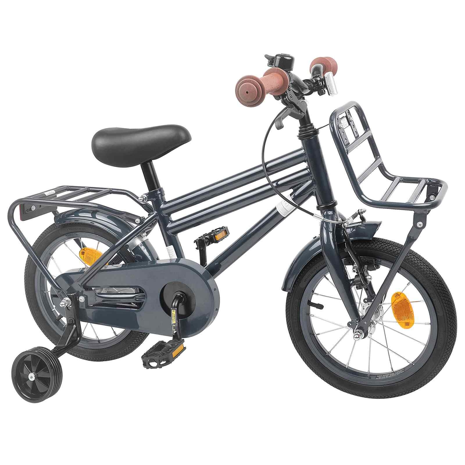 Kinderfiets 14 Inch Donkergrijs - 3-5 Jaar (34% Korting!)