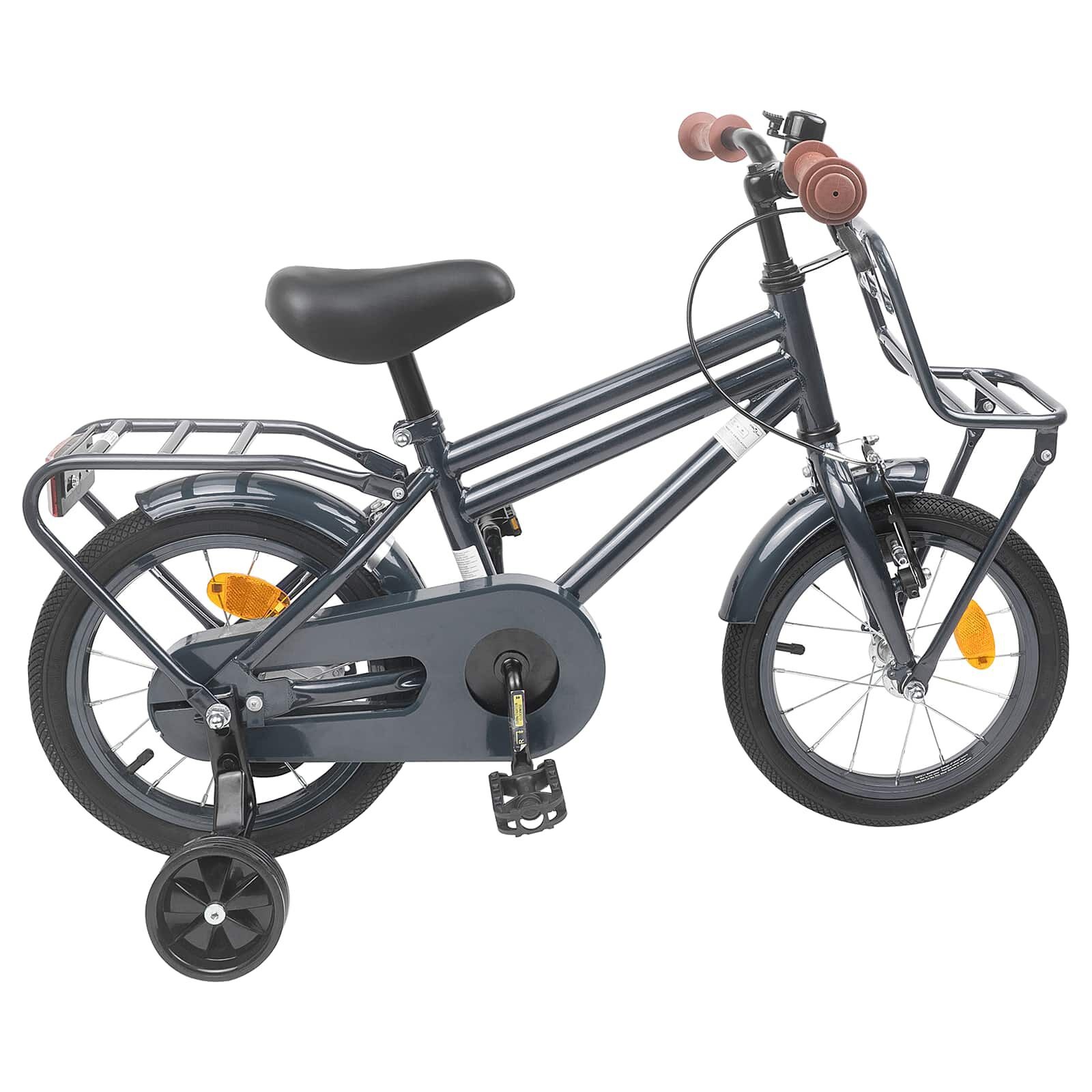 Kinderfiets 14 Inch Donkergrijs - 3-5 Jaar (34% Korting!)