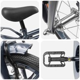 Kinderfiets 14 Inch Donkergrijs - 3-5 Jaar (34% Korting!)