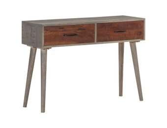 Wandtafel Massief Ruw Mangohout Grijs - 34% Korting!
