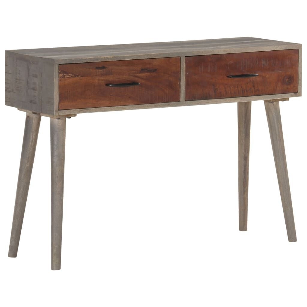 Wandtafel Massief Ruw Mangohout Grijs - 34% Korting!