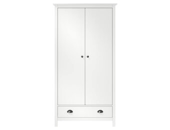 Kledingkast Grenenhout Wit - 89x50x170 cm - 55% Korting