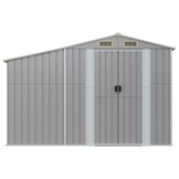 Tuinschuur Staal Grijs - 277x93x179 cm - 60% Korting