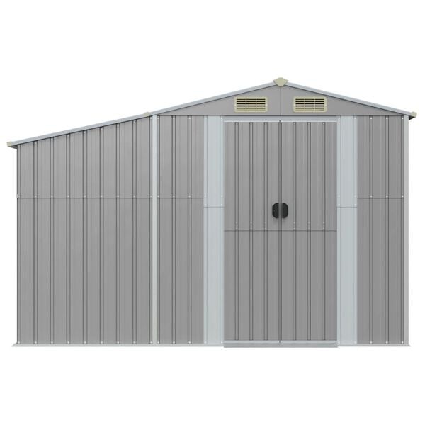 Tuinschuur Staal Grijs - 277x93x179 cm - 60% Korting