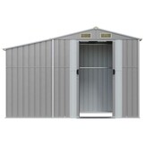 Tuinschuur Staal Grijs - 277x93x179 cm - 60% Korting