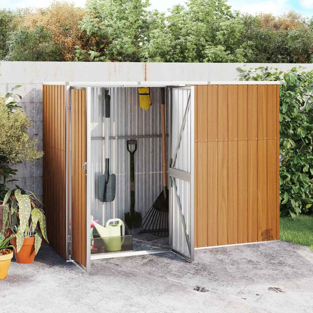 VidaXL Tuinschuur Gegalvaniseerd Staal - Bruin (55% Korting)