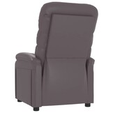 Verstelbare Kunstleren Fauteuil Grijs - 35% Korting
