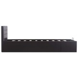 Zwart Kunstleer Bedframe met Opbergruimte & Hydraulisch Mechanisme (90x200 cm) - 35% Korting