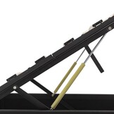 Zwart Kunstleer Bedframe met Opbergruimte & Hydraulisch Mechanisme (90x200 cm) - 35% Korting