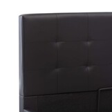 Zwart Kunstleer Bedframe met Opbergruimte & Hydraulisch Mechanisme (90x200 cm) - 35% Korting