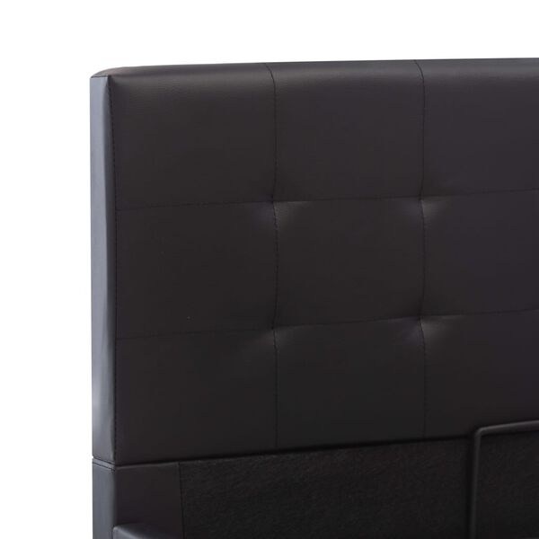 Zwart Kunstleer Bedframe met Opbergruimte & Hydraulisch Mechanisme (90x200 cm) - 35% Korting