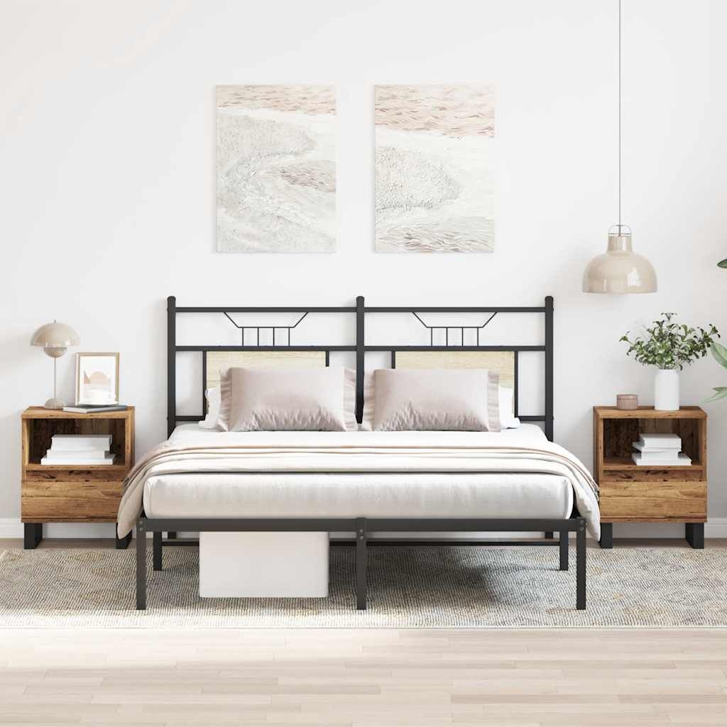 Nachtkastjes Hout (2 stuks) - Oud Houtkleurig - 34% Korting!