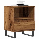 Nachtkastjes Hout (2 stuks) - Oud Houtkleurig - 34% Korting!