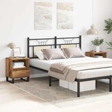 Nachtkastjes Hout (2 stuks) - Oud Houtkleurig - 34% Korting!