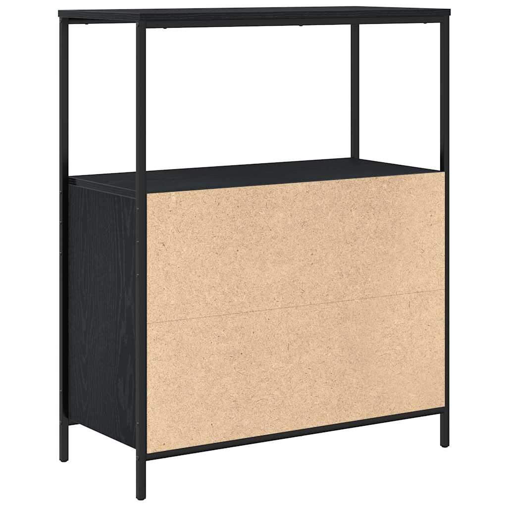 Badkamermeubel met Planken 76.5x35x95 cm Zwart Eiken (34% Korting)