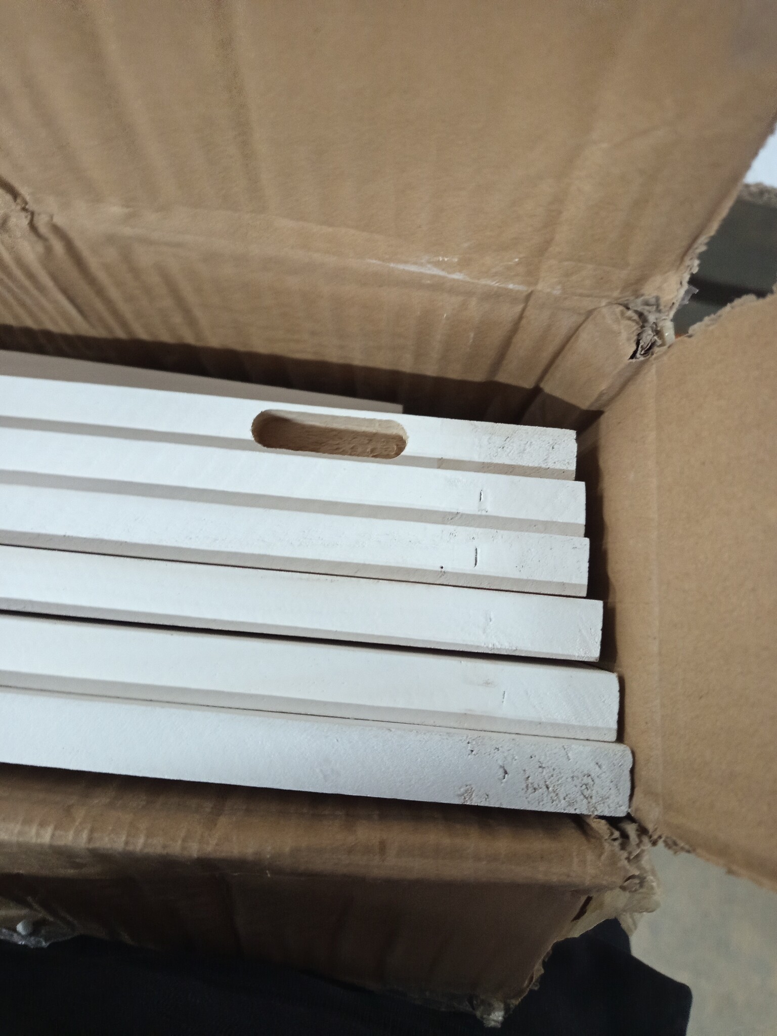 Wit Kamerscherm met 6 Panelen, Massief Paulowniahout - 60% Korting