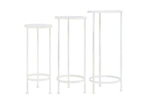 VidaXL Plantenstandaardset Metaal Antiekwit Vintage Stijl (34% korting)