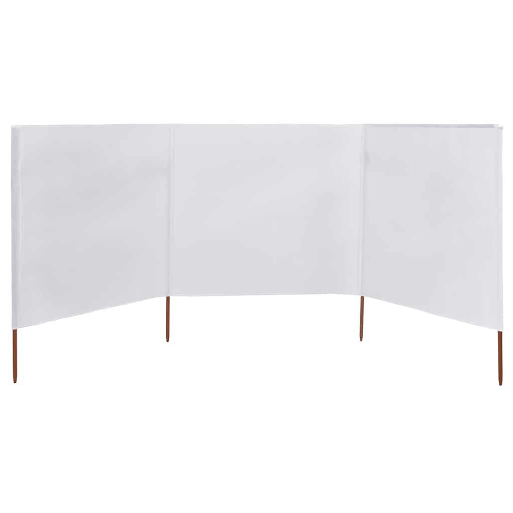 Wit Windscherm 3 Panelen 400x120 cm - 32% Korting!