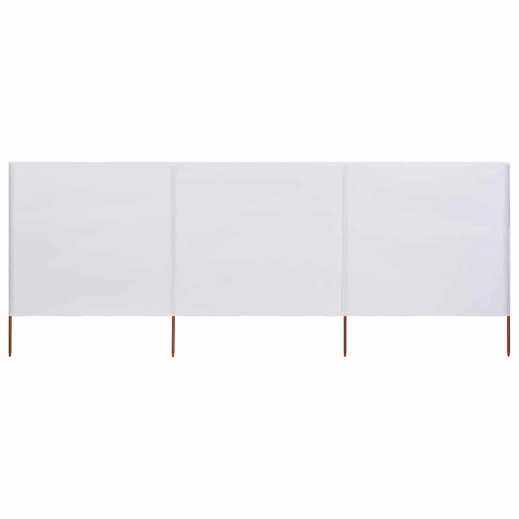 Wit Windscherm 3 Panelen 400x120 cm - 32% Korting!