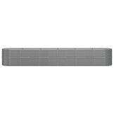 Plantenbak Gepocoat Staal Grijs 440x80x68 cm - 54% Korting