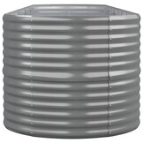 Plantenbak Gepocoat Staal Grijs 440x80x68 cm - 54% Korting