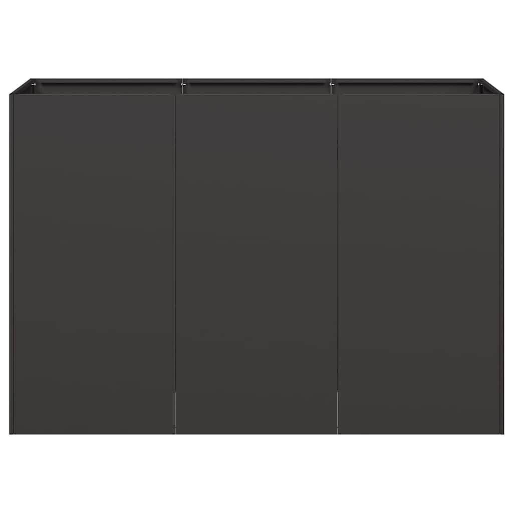 Plantenbak Staal Zwart 120x40x80 cm - 34% Korting