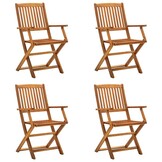 4x Houten Klapstoelen Acaciahout - 54% Korting