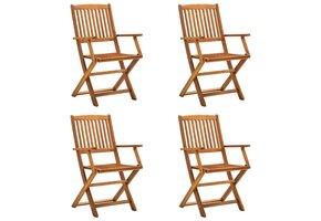 4x Houten Klapstoelen Acaciahout - 54% Korting