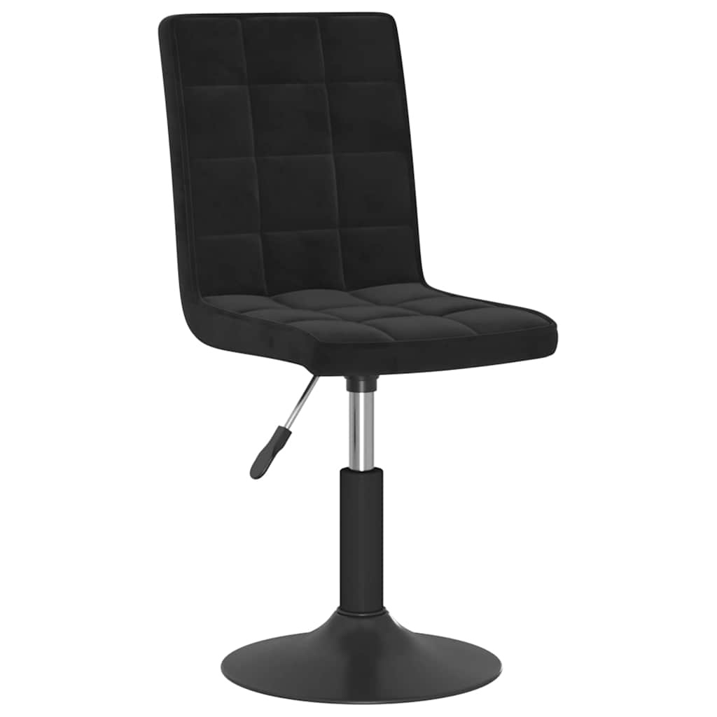 Draaibare Eetkamerstoelen (2 stuks) - Zwart Fluweel - 54% Korting