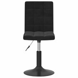 Draaibare Eetkamerstoelen (2 stuks) - Zwart Fluweel - 54% Korting
