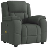 Verstelbare Massagestoel Stof Donkergrijs - 35% Korting