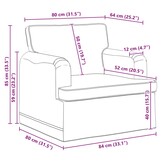 Moderne Bank Donkergroen - 84x80x85 cm - 34% Korting