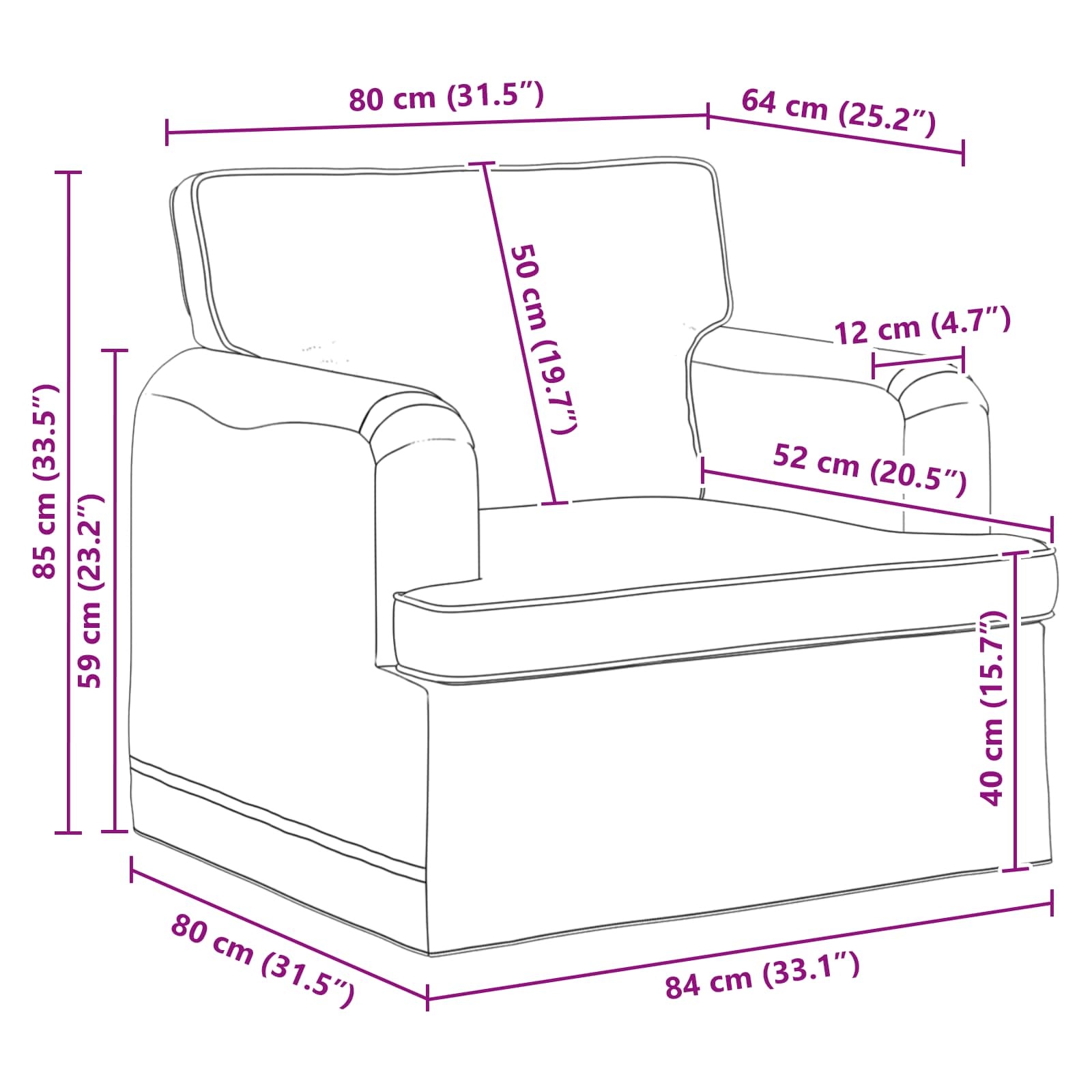 Moderne Bank Donkergroen - 84x80x85 cm - 34% Korting