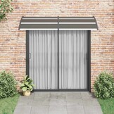 Deurluifel 240x100 cm PC Zwart - 34% Korting!