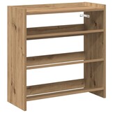vidaXL Schoenenrek 60x25x62 cm Bewerkt Hout - Artisanaal Eiken (33% Korting)