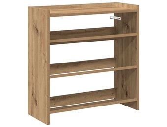 vidaXL Schoenenrek 60x25x62 cm Bewerkt Hout - Artisanaal Eiken (33% Korting)