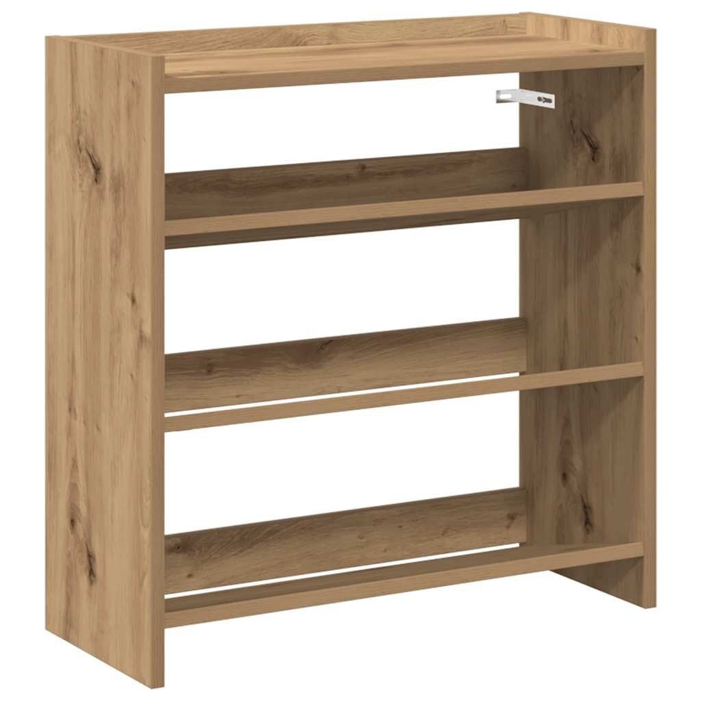vidaXL Schoenenrek 60x25x62 cm Bewerkt Hout - Artisanaal Eiken (33% Korting)