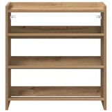 vidaXL Schoenenrek 60x25x62 cm Bewerkt Hout - Artisanaal Eiken (33% Korting)