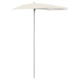 Halve Parasol Zandkleurig 180x90 cm - 32% Korting