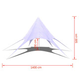 Zeshoekig Prieel 14m Diameter met 35% Korting